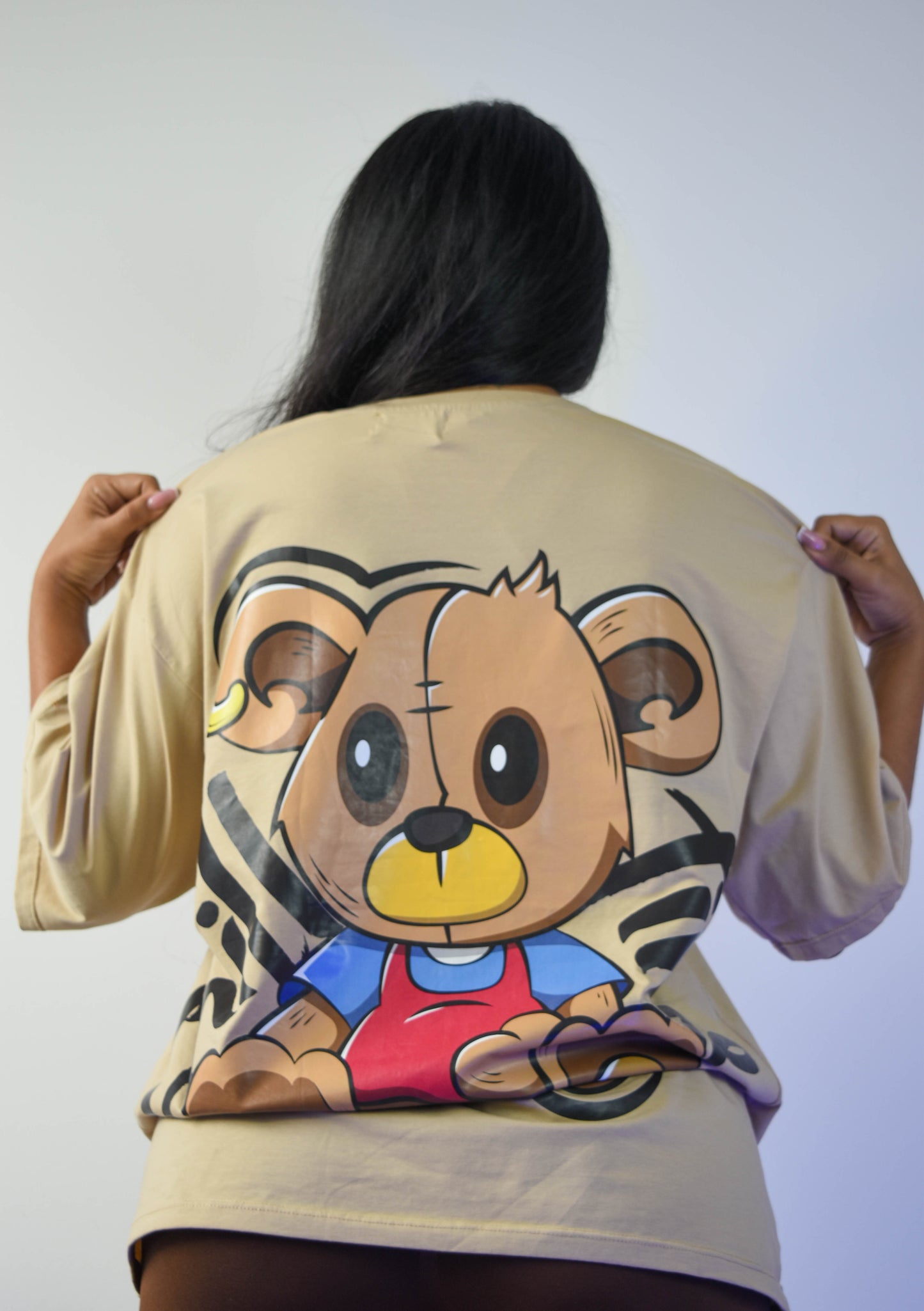 VALOR Oversized Tee Café
