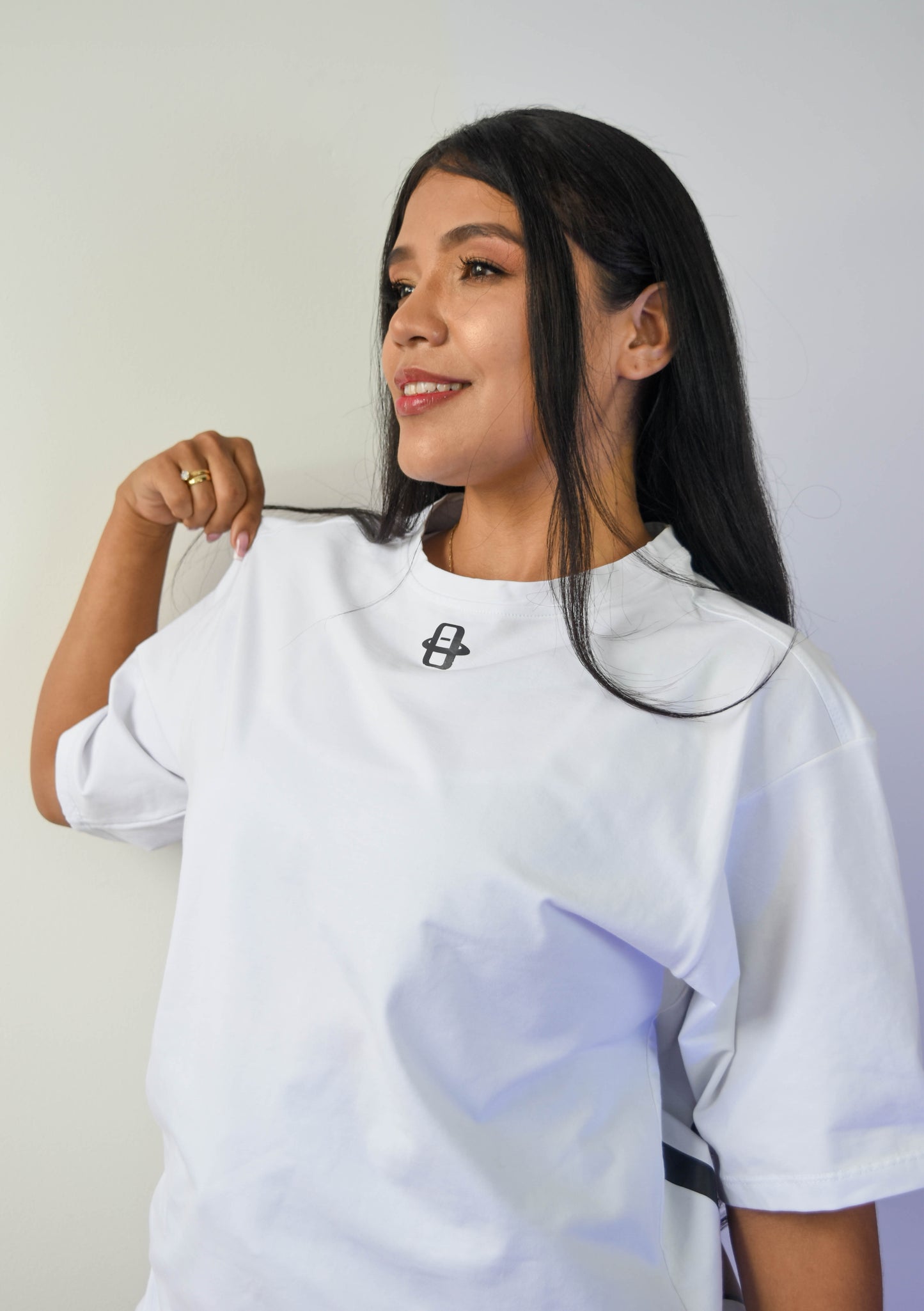 INFINITY Oversized Tee Blanco